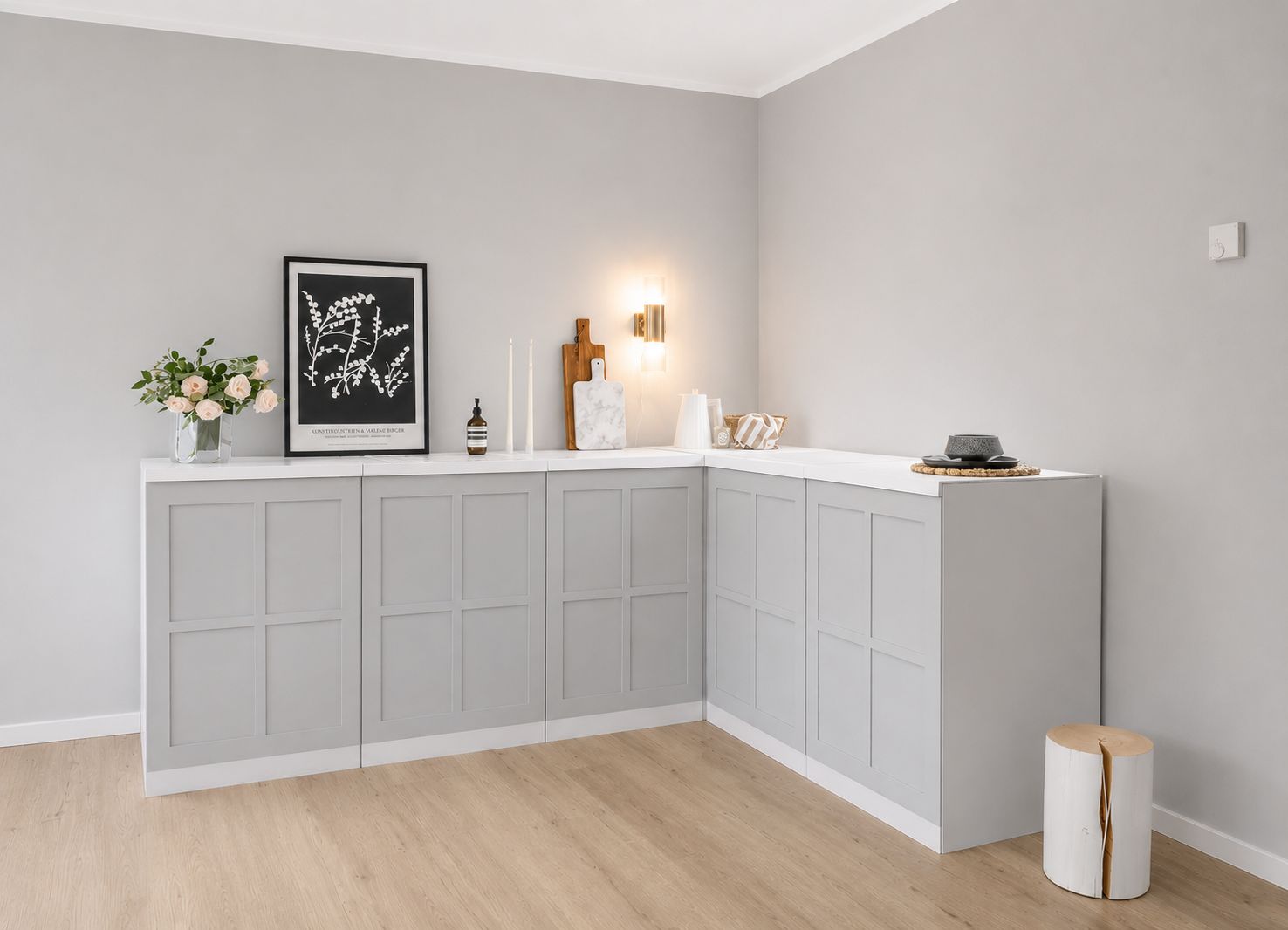 Cucina angolare Home Staging Smart L (5 varianti di colore)