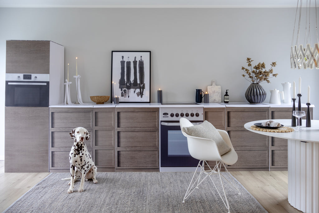 Cucina in cartone Home Staging XXL effetto legno per Home Staging