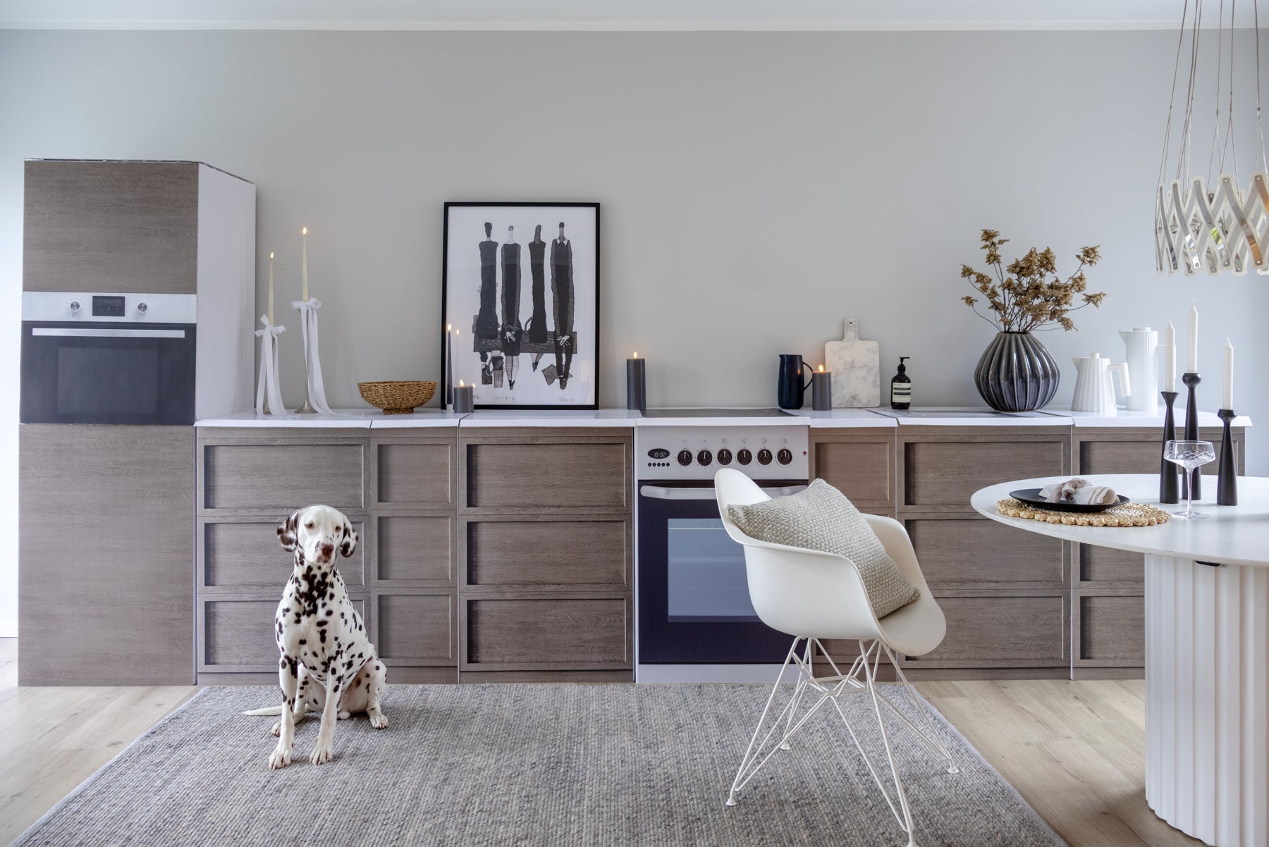 Cucina in cartone Home Staging XXL effetto legno per Home Staging