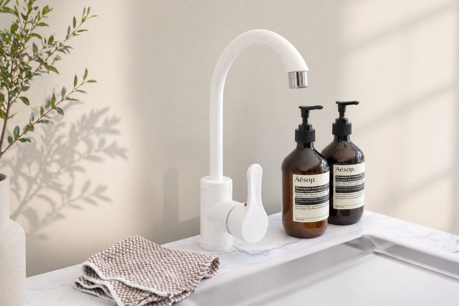 Modulo cucina con lavello e rubinetto | Set completo Home Staging (5 colori)