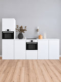 Cucina ESSENTIAL bianca in cartone 300 cm con colonna